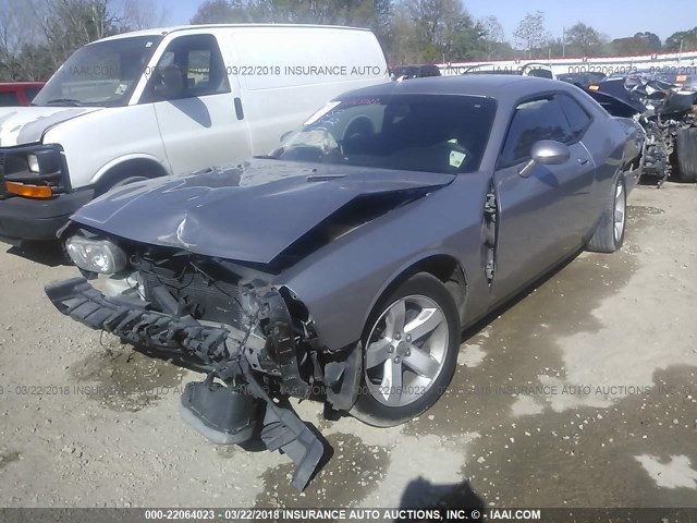 2C3CDYAG6DH736877 - 2013 DODGE CHALLENGER SXT GRAY photo 2