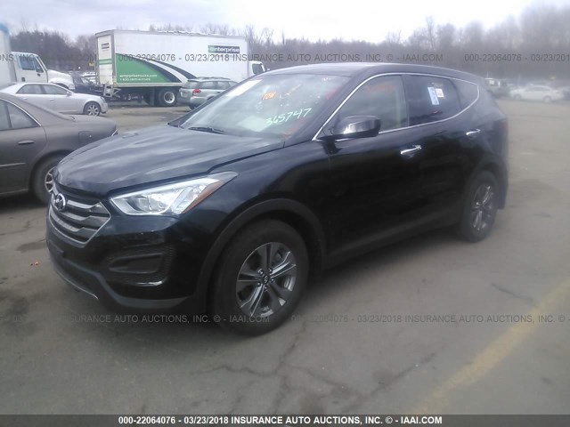 5XYZTDLB3GG365747 - 2016 HYUNDAI SANTA FE SPORT  BLACK photo 2