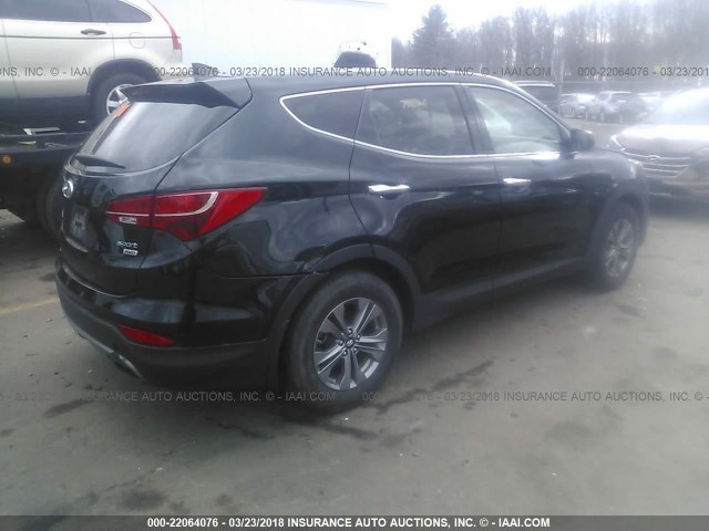 5XYZTDLB3GG365747 - 2016 HYUNDAI SANTA FE SPORT  BLACK photo 4