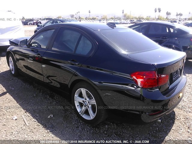 WBA3B1C50FK139303 - 2015 BMW 320 I BLACK photo 3