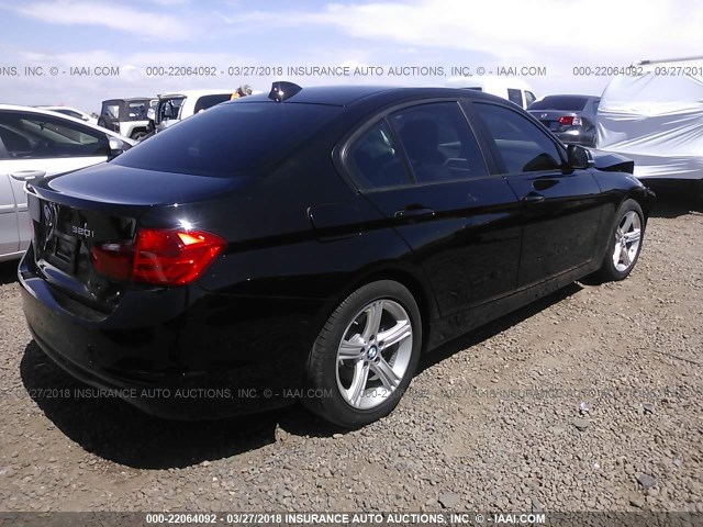 WBA3B1C50FK139303 - 2015 BMW 320 I BLACK photo 4