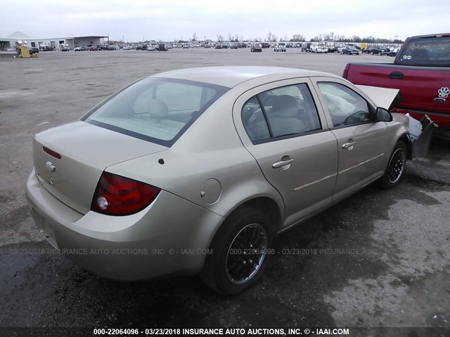 1G1AK52F657637690 - 2005 CHEVROLET COBALT GOLD photo 4