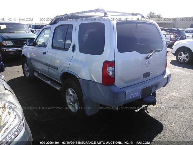 5N1ED28TX3C643829 - 2003 NISSAN XTERRA XE/SE SILVER photo 3