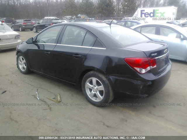 1G1PC5SB9E7228927 - 2014 CHEVROLET CRUZE LT BLACK photo 3