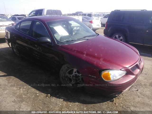 1G2NF52E02M632457 - 2002 PONTIAC GRAND AM SE1 RED photo 1