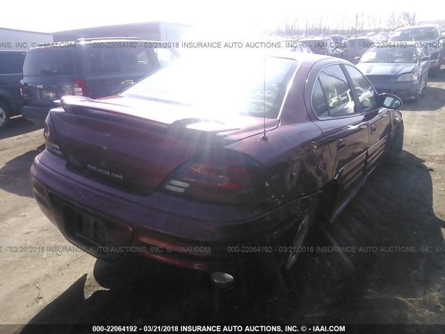 1G2NF52E02M632457 - 2002 PONTIAC GRAND AM SE1 RED photo 4