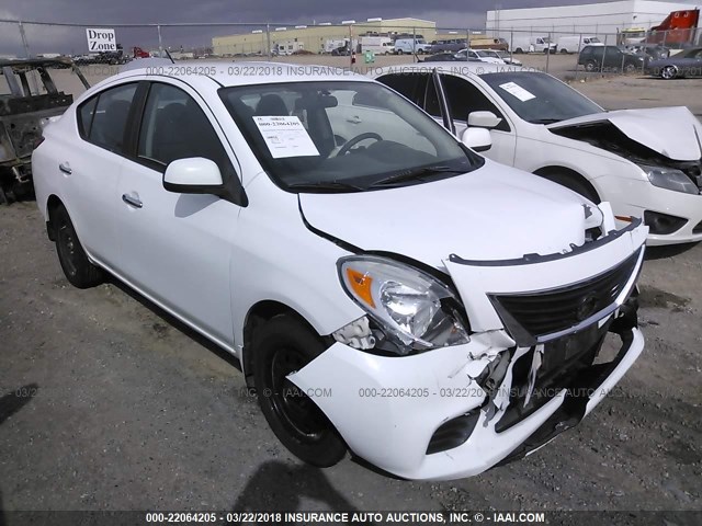 3N1CN7AP2DL821180 - 2013 NISSAN VERSA S/S PLUS/SV/SL WHITE photo 1