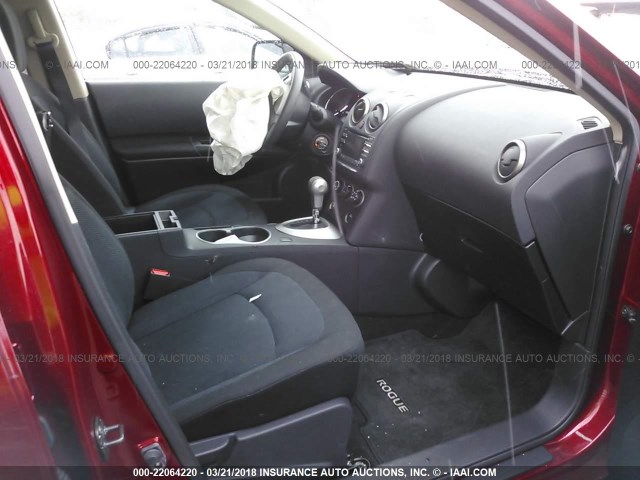 JN8AS5MT0DW549124 - 2013 NISSAN ROGUE S/SV RED photo 5