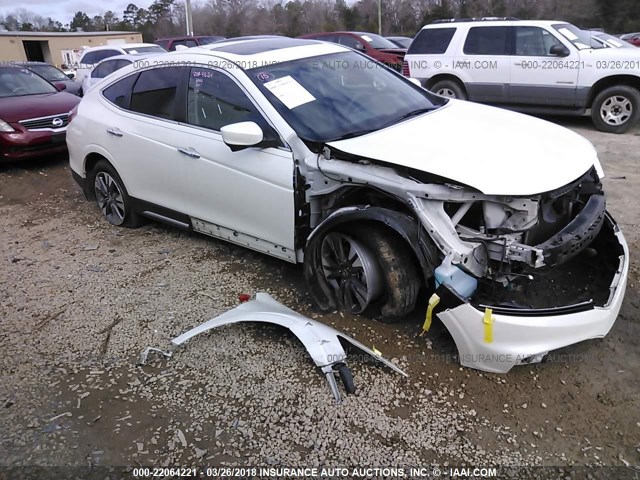 5J6TF1H3XEL001429 - 2014 HONDA CROSSTOUR EX WHITE photo 1