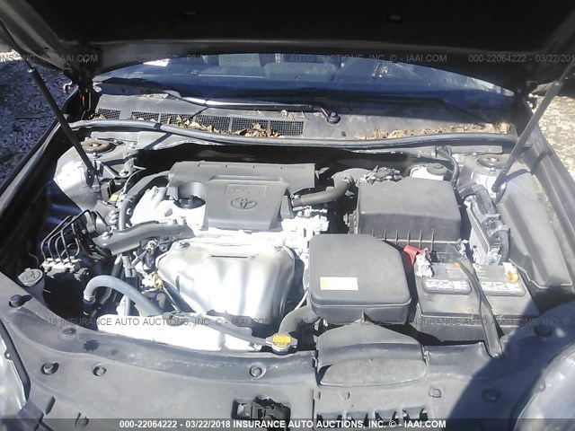 4T1BF1FK1GU118014 - 2016 TOYOTA CAMRY LE/XLE/SE/XSE GRAY photo 10