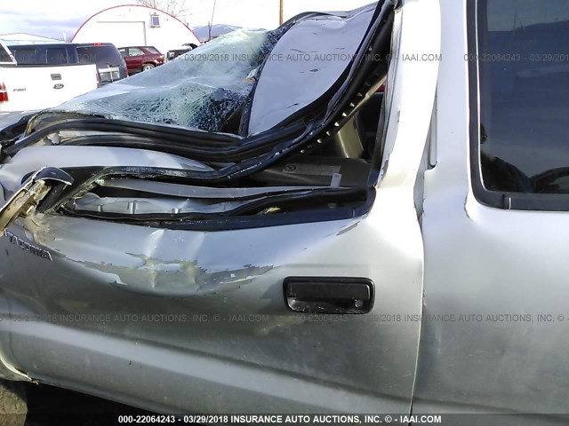 5TEHN72N73Z193984 - 2003 TOYOTA TACOMA DOUBLE CAB ვერცხლისფერი ფოტო 6