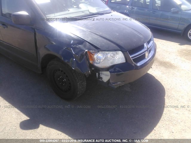 2C4RDGBGXCR349496 - 2012 DODGE GRAND CARAVAN SE BLACK photo 6