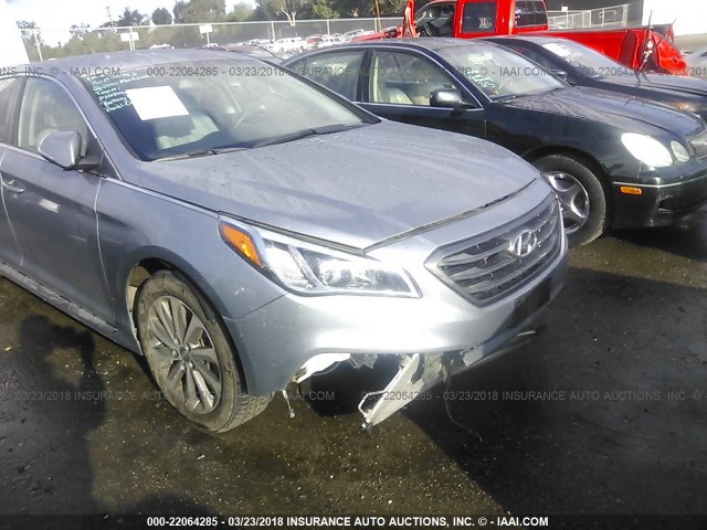 5NPE34AFXGH354127 - 2016 HYUNDAI SONATA SPORT/LIMITED SILVER photo 6