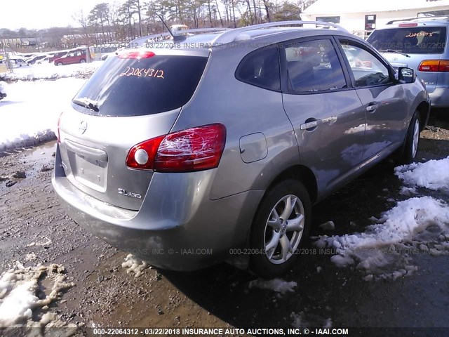 JN8AS58V88W103806 - 2008 NISSAN ROGUE S/SL GRAY photo 4