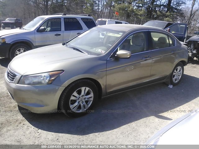 1HGCP26438A021219 - 2008 HONDA ACCORD LXP GOLD photo 2