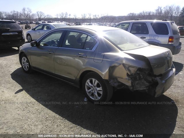 1HGCP26438A021219 - 2008 HONDA ACCORD LXP GOLD photo 3