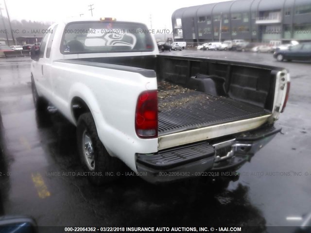 1FTSX20P45EB48935 - 2005 FORD F250 SUPER DUTY WHITE photo 3