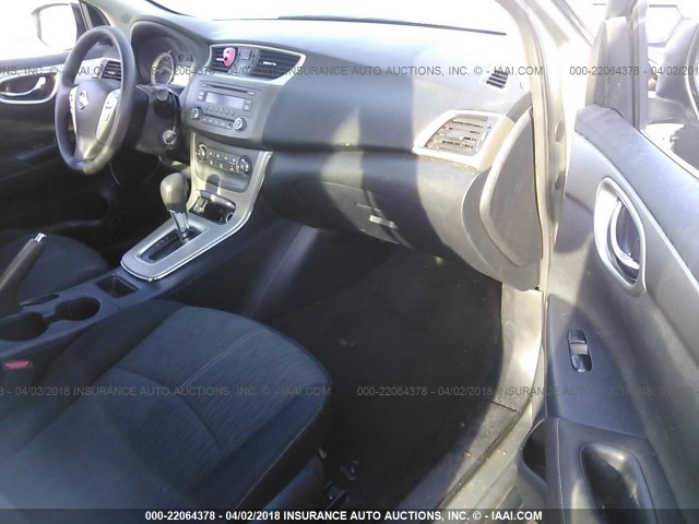 3N1AB7AP2EL612975 - 2014 NISSAN SENTRA S/SV/SR/SL SILVER photo 5