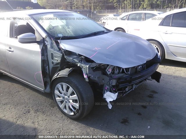 3N1AB7AP2EL612975 - 2014 NISSAN SENTRA S/SV/SR/SL 银色 照片 6