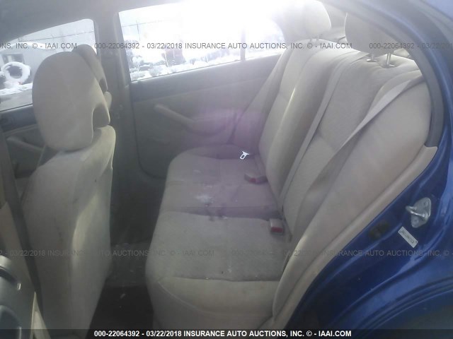 2HGES16354H570232 - 2004 HONDA CIVIC DX VP ლურჯი ფოტო 8