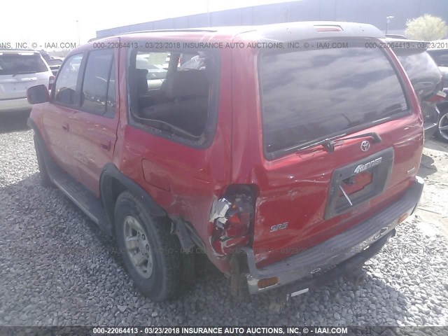 JT3GN86R5T0012657 - 1996 TOYOTA 4RUNNER SR5 RED photo 3