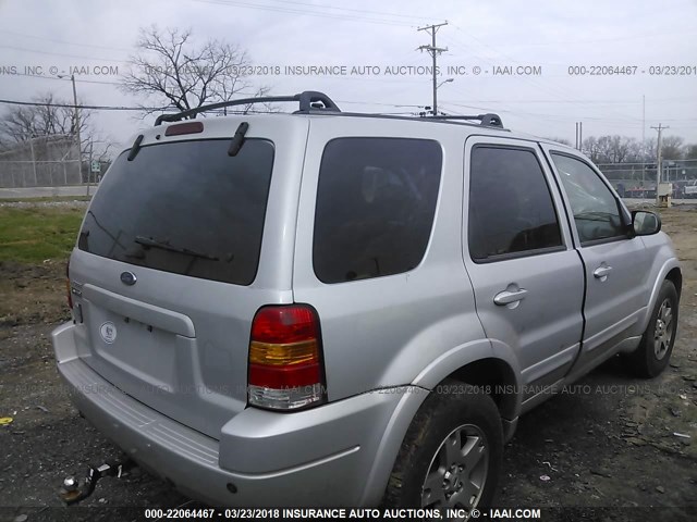 1FMCU941X3KA07728 - 2003 FORD ESCAPE LIMITED SILVER photo 4