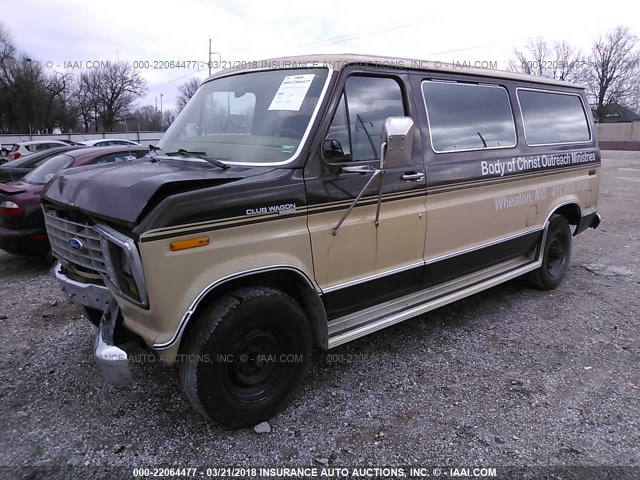 1FBHE21G4LHA97113 - 1990 FORD ECONOLINE E250 BROWN photo 2