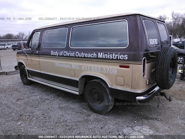 1FBHE21G4LHA97113 - 1990 FORD ECONOLINE E250 BROWN photo 3