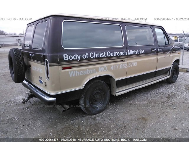 1FBHE21G4LHA97113 - 1990 FORD ECONOLINE E250 BROWN photo 4