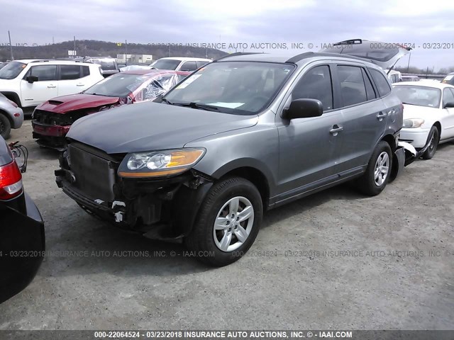 5NMSG13D19H245329 - 2009 HYUNDAI SANTA FE GLS GRAY photo 2