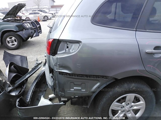 5NMSG13D19H245329 - 2009 HYUNDAI SANTA FE GLS GRAY photo 6