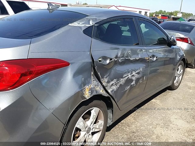 KMHDH4AE3BU131779 - 2011 HYUNDAI ELANTRA GLS/LIMITED GRAY photo 6