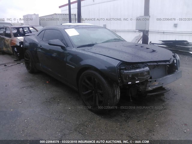 2G1FG1EW2F9266894 - 2015 CHEVROLET CAMARO SS GRAY photo 1