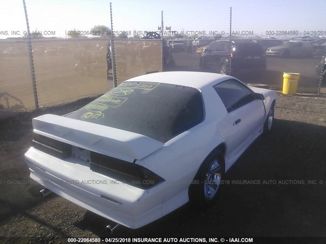 1G1FP23F8ML154714 - 1991 CHEVROLET CAMARO Z28 WHITE photo 4