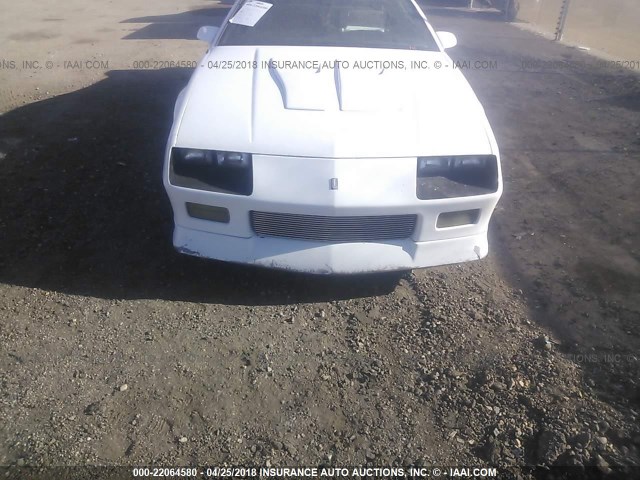 1G1FP23F8ML154714 - 1991 CHEVROLET CAMARO Z28 WHITE photo 6