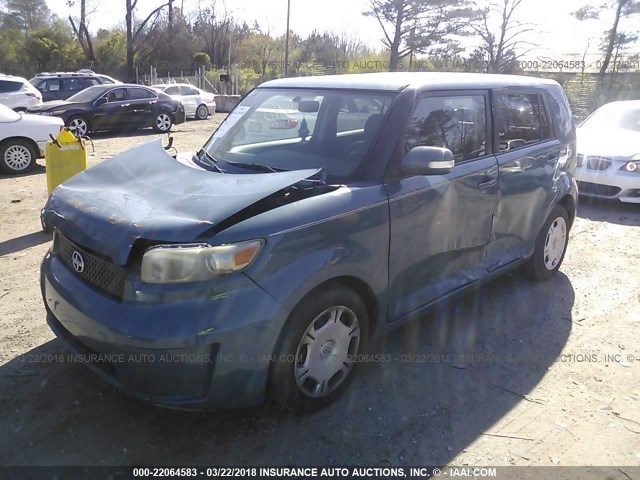 JTLKE50E181029875 - 2008 TOYOTA SCION XB BLUE photo 2