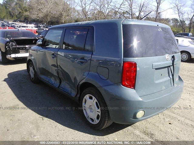 JTLKE50E181029875 - 2008 TOYOTA SCION XB BLUE photo 3