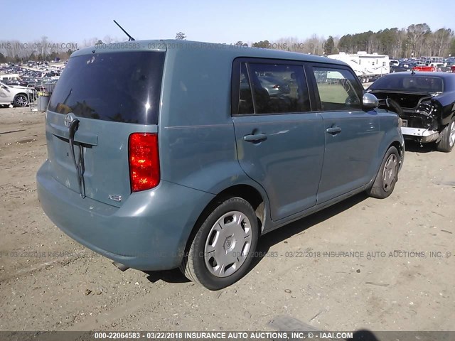 JTLKE50E181029875 - 2008 TOYOTA SCION XB BLUE photo 4