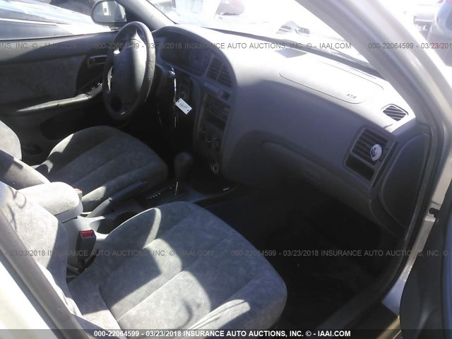 KMHDN45D61U229729 - 2001 HYUNDAI ELANTRA GLS/GT SILVER photo 5