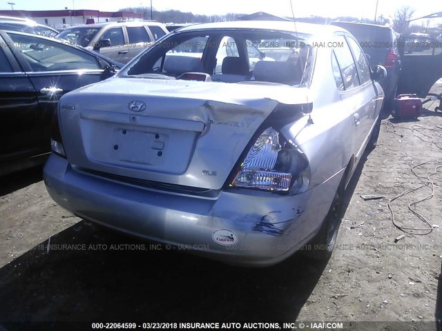 KMHDN45D61U229729 - 2001 HYUNDAI ELANTRA GLS/GT SILVER photo 6