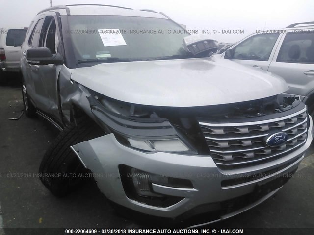 1FM5K7DH0HGA12012 - 2017 FORD EXPLORER XLT SILVER photo 6