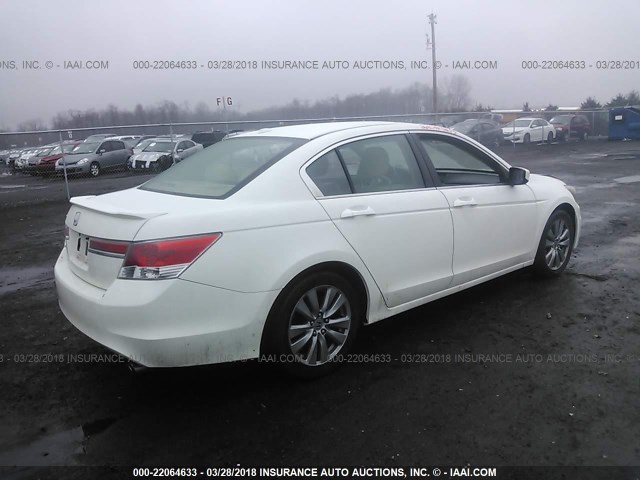 1HGCP2F81BA093286 - 2011 HONDA ACCORD EXL WHITE photo 4