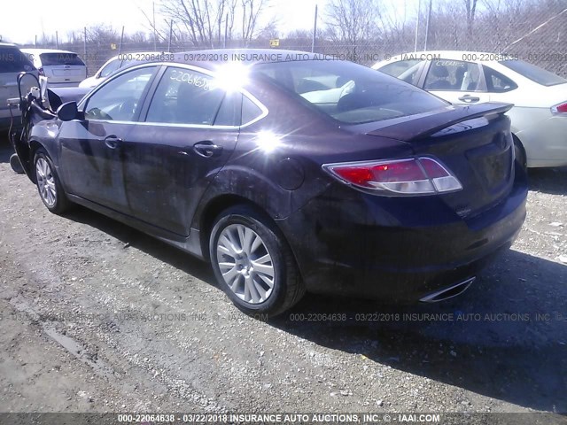 1YVHZ8CBXA5M35787 - 2010 MAZDA 6 S BURGUNDY photo 3