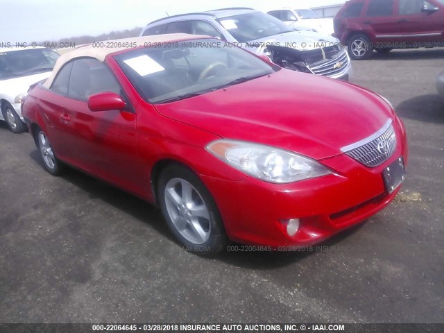 4T1FA38P16U078519 - 2006 TOYOTA CAMRY SOLARA SE/SLE წითელი ფოტო 1