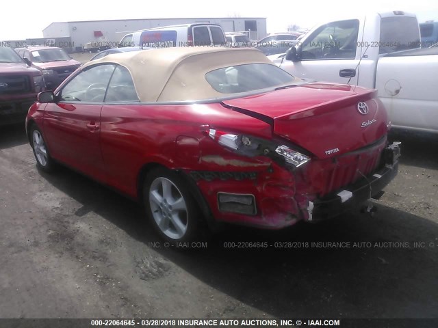 4T1FA38P16U078519 - 2006 TOYOTA CAMRY SOLARA SE/SLE წითელი ფოტო 3