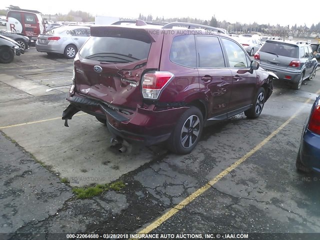 JF2SJAGC3HH500809 - 2017 SUBARU FORESTER 2.5I PREMIUM MAROON photo 6