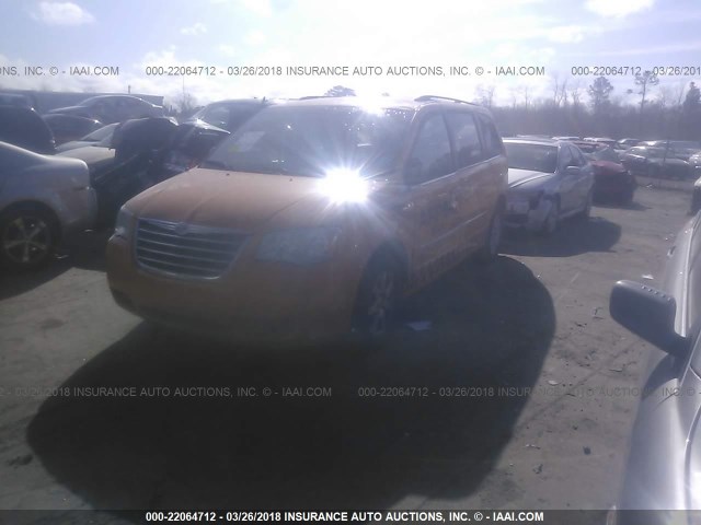 2A4RR5D19AR309531 - 2010 CHRYSLER TOWN & COUNTRY TOURING YELLOW photo 2