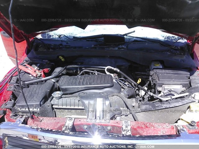 1D4HD58D45F619011 - 2005 DODGE DURANGO LIMITED RED photo 10