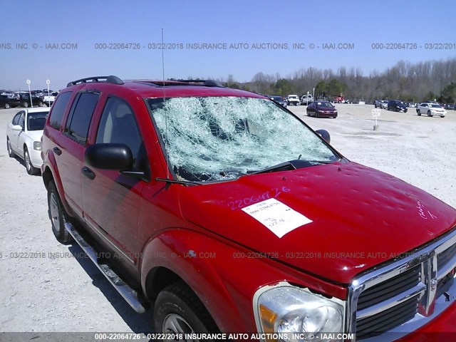 1D4HD58D45F619011 - 2005 DODGE DURANGO LIMITED RED photo 6