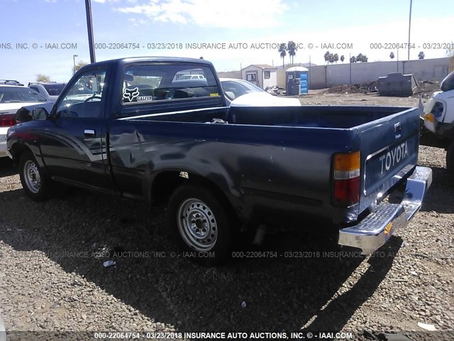 JT4RN81D7K0011198 - 1989 TOYOTA PICKUP 1/2 TON SHORT WHEELBASE DLX BLUE photo 3